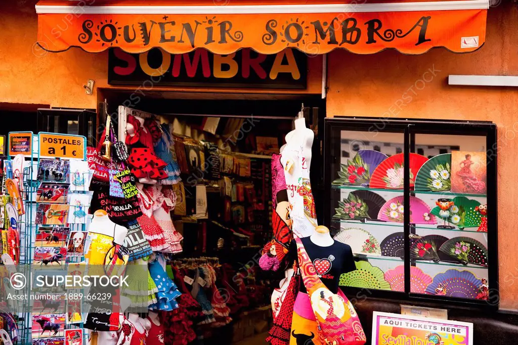 souvenir shop, seville spain