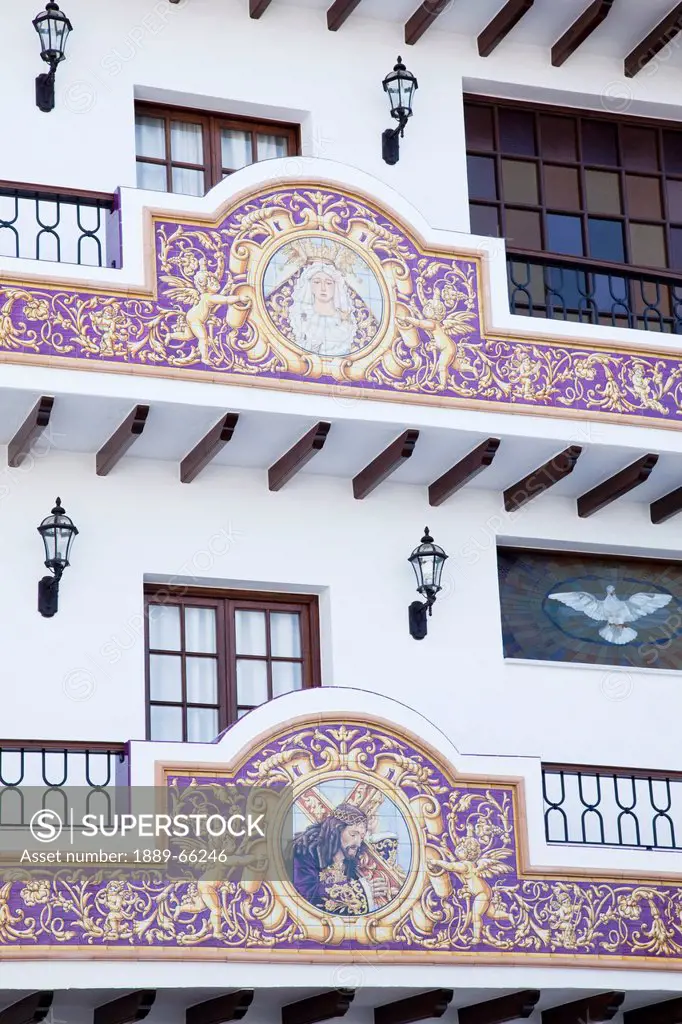 ornate balcony detail, malaga spain