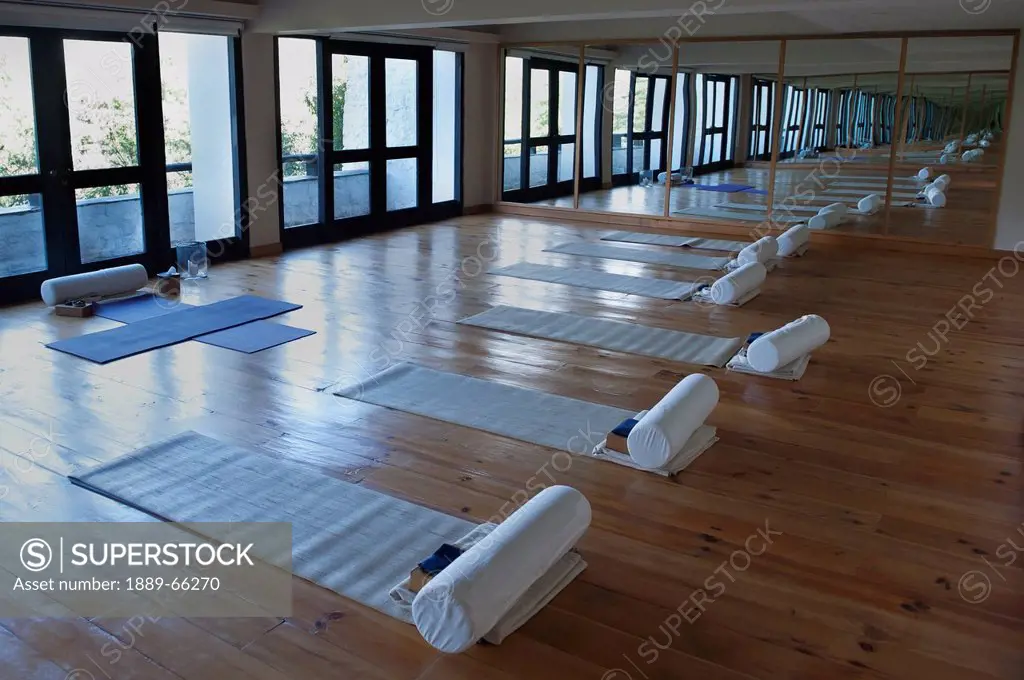 a fitness room in uma paro, paro district bhutan