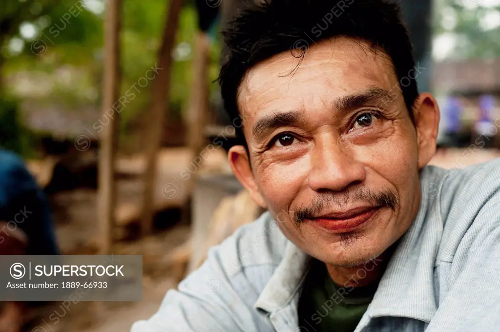 karen refugee man at mae la refugee camp, mae sot thailand