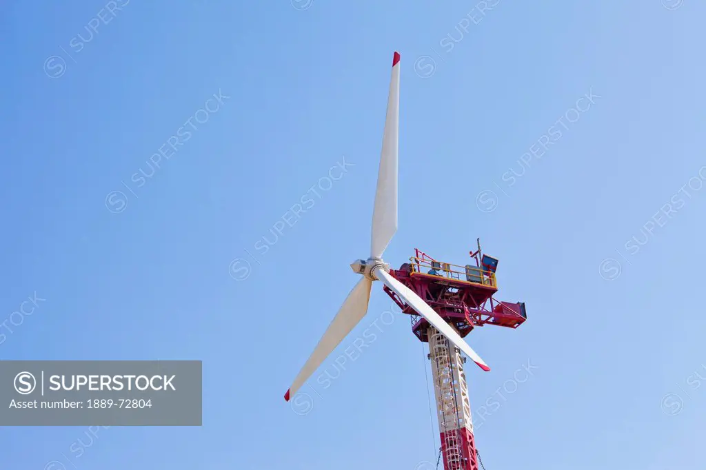 wind turbine for alternative energy source, edmonton, alberta, canada