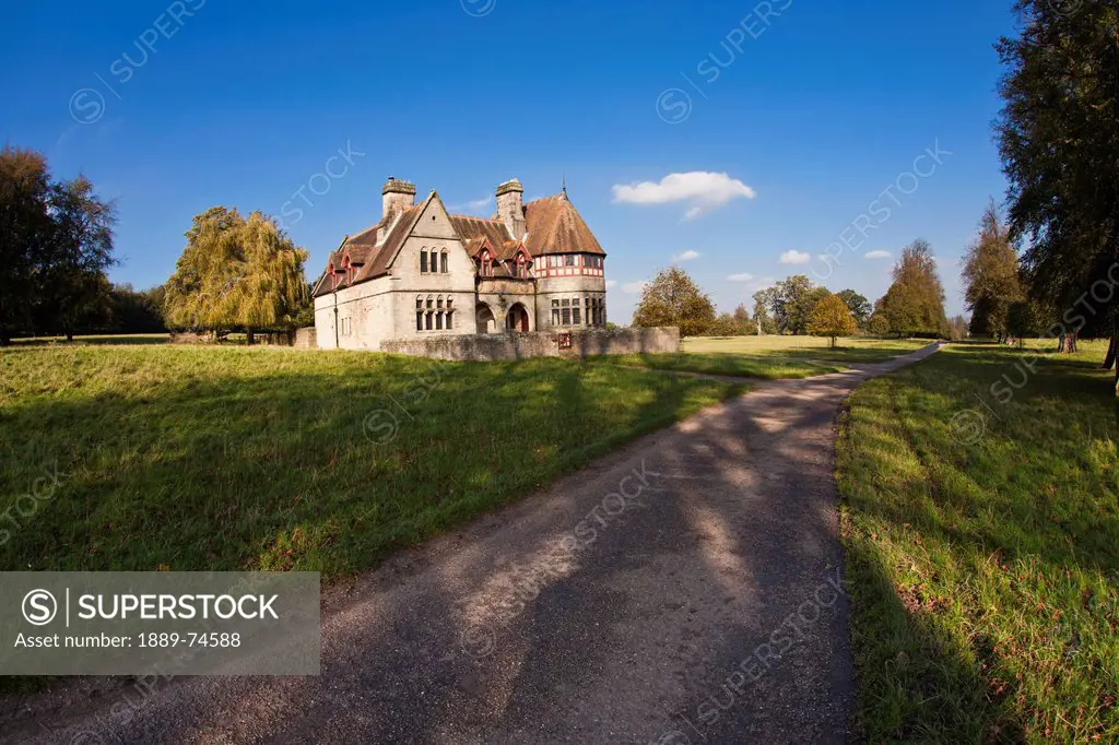 A Large House On The Side Of A Road, Studley North Yorkshire England