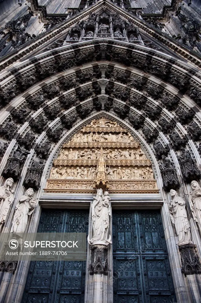 Main Entrance South Portal Of Cologne Cathedral, Cologne North Rhine_Westphalia Germany