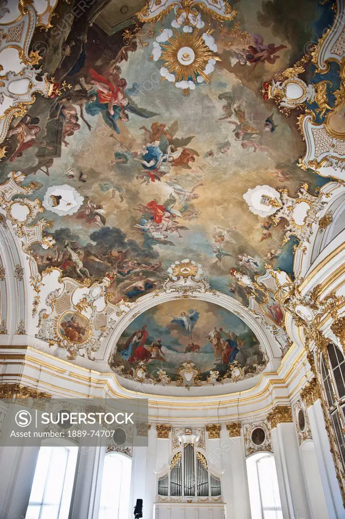 Ceiling Of The Chapel In Ludwigsburg Palace, Ludwigsburg Baden_Wurtenburg Germany