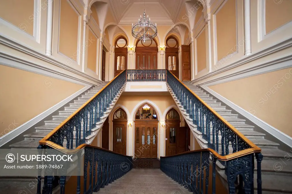 Stairways in grand coral synagogue, st. petersburg russia