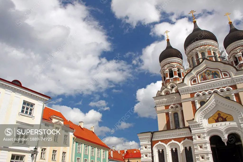 Alexander nevsky cathedral on toompea hill, tallinn estonia