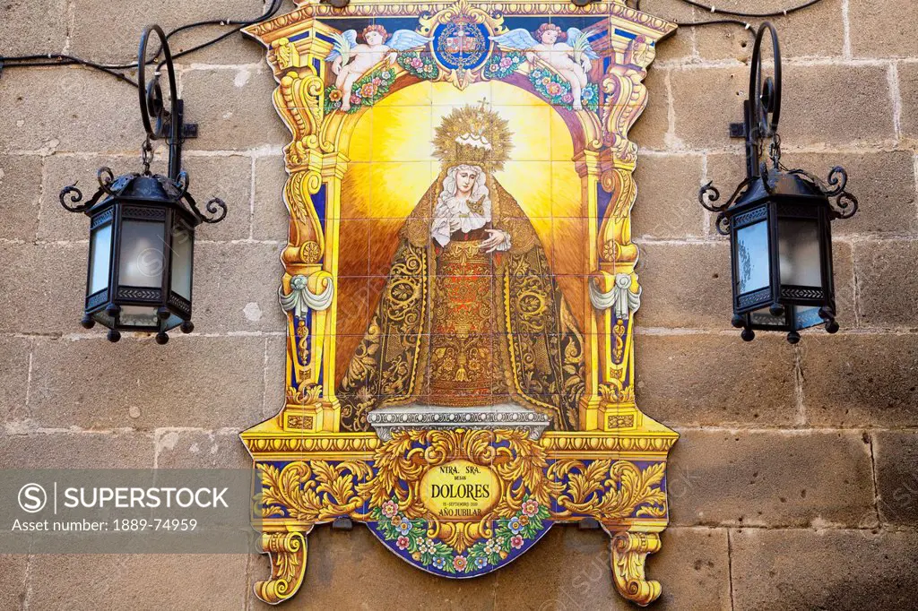 Picture of a religious figure, jerez de la frontera andalusia spain