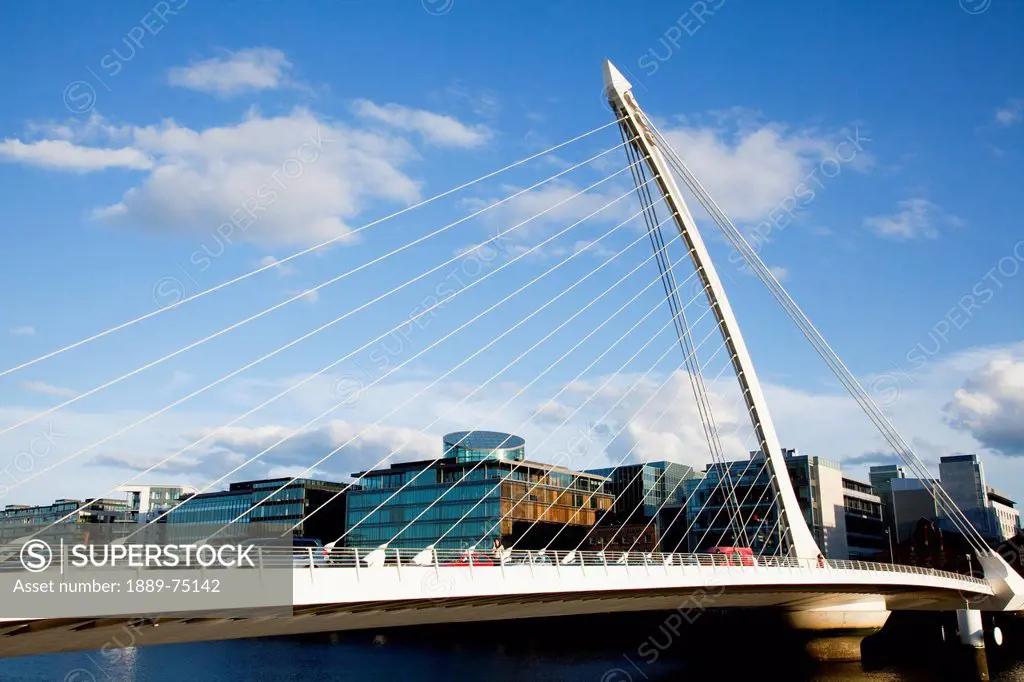 Samuel beckett bridge, dublin city county dublin ireland