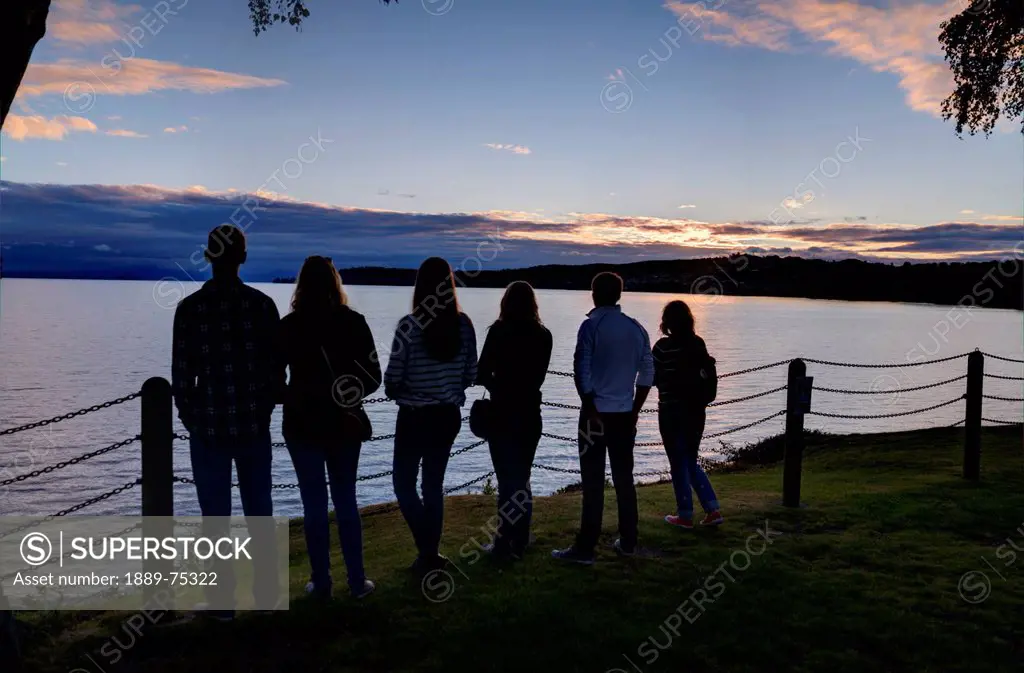 A Group Of Friends View Lake Taupo, Taupo New Zealand
