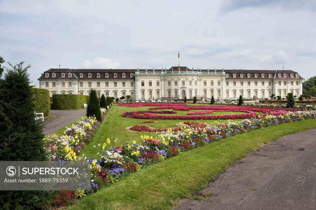 View Of The Upper Grounds Of Ludwigsburg Palace And Baroque Gardens, Ludwigsburg Baden_Wurttemberg Germany