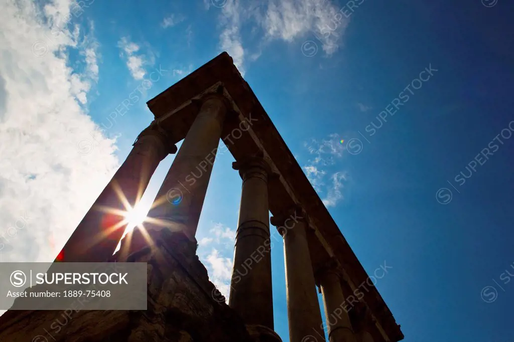 Temple Of Saturn Roman Forum, Rome Italy