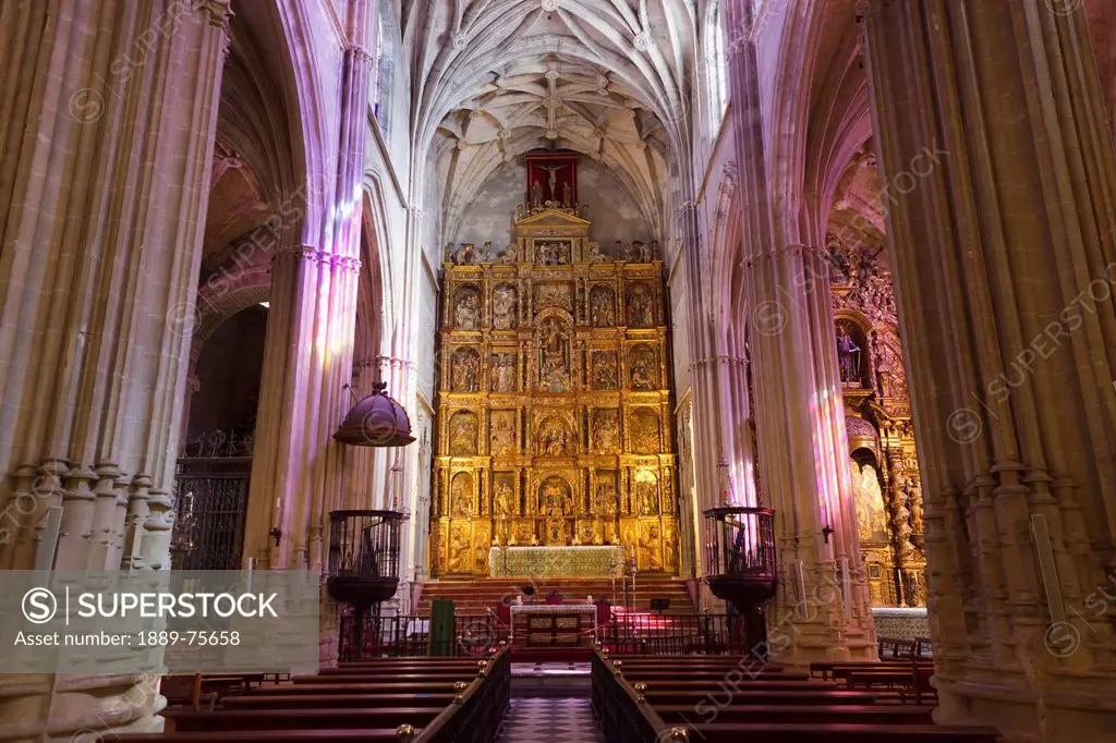Interior of the priory of santa maria, carmona seville province spain