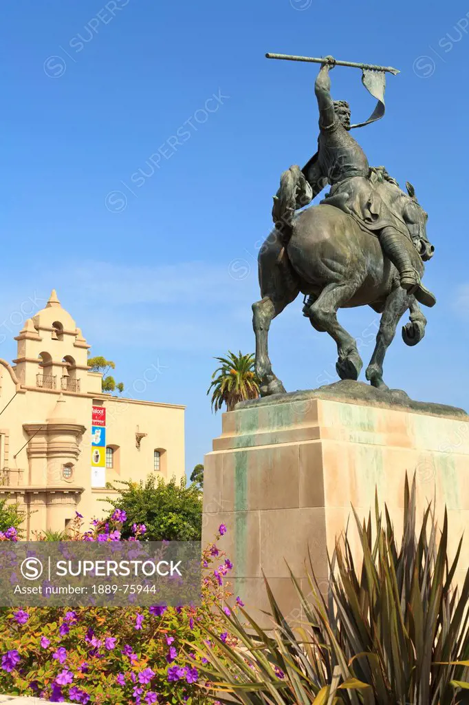An Equestrian Statue At Museum Of Man In Balboa Park, San Diego California United States Of America