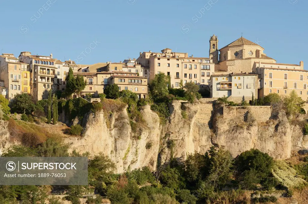 View Of The Old Buildings In The Old Part Of The City, Cuenca Castile_La Mancha Spain