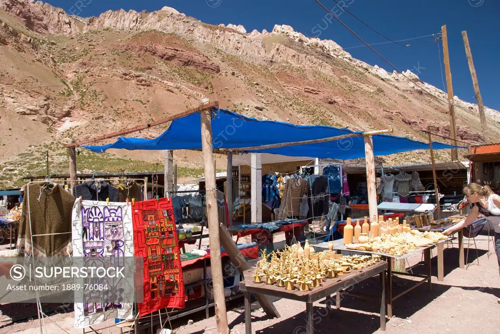 Artisan Market In The Andes, Mendoza Argentina