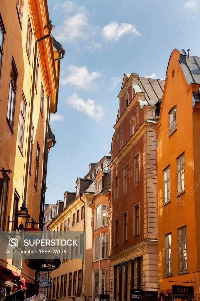 Buildings in the old town, stockholm sweden