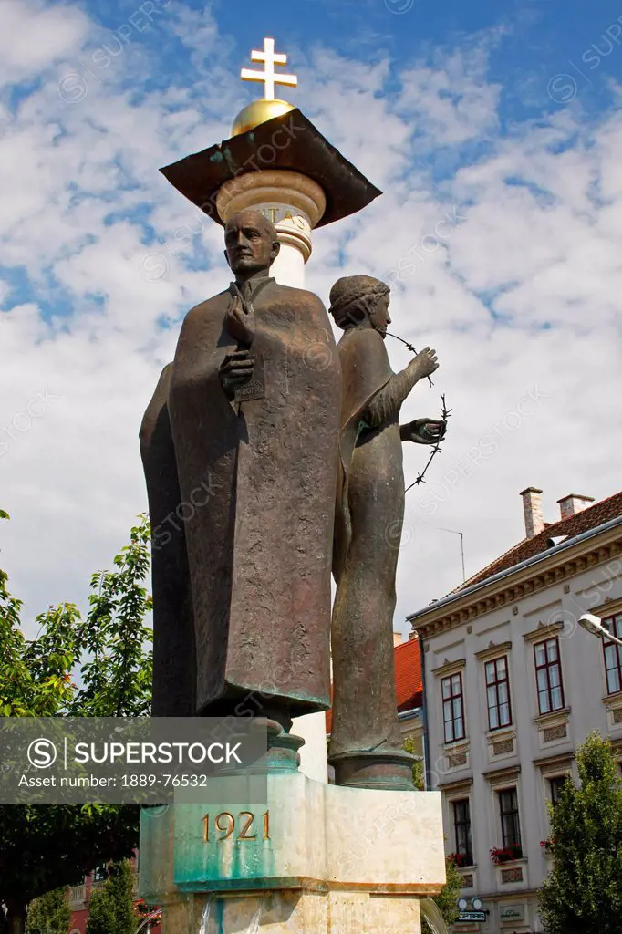 Monument In The Old Town Of Sopron, Gyor_Moson_Sopron Hungary