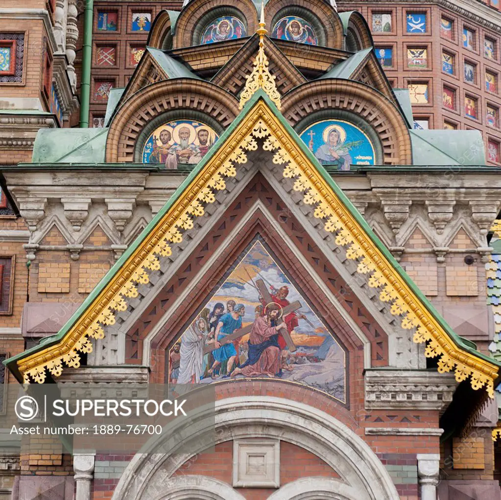 Church of the savior on spilled blood, st. petersburg russia