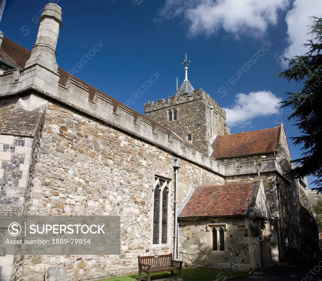 a traditional anglican church building, rye sussex england