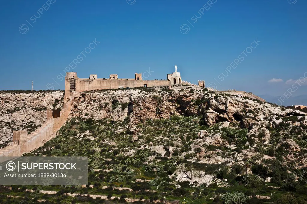 the ancient walls of jayran, almeria andalusia spain