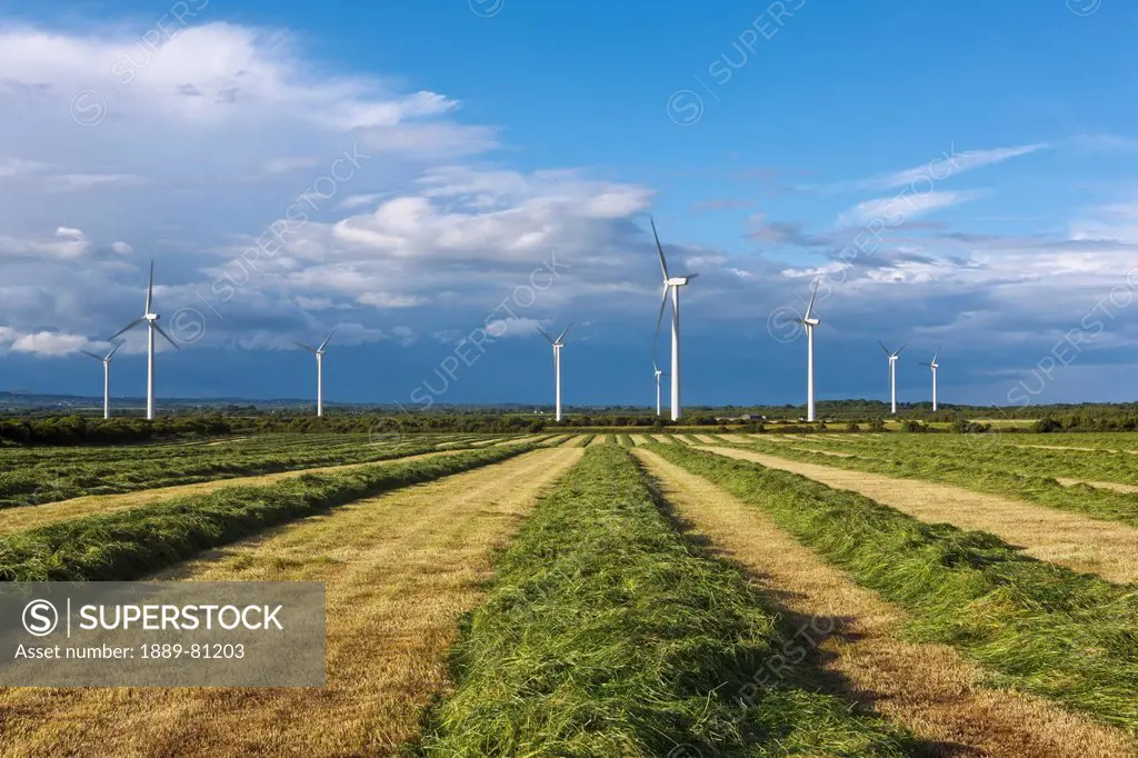 Wind turbines, kilmore quay county wexford ireland