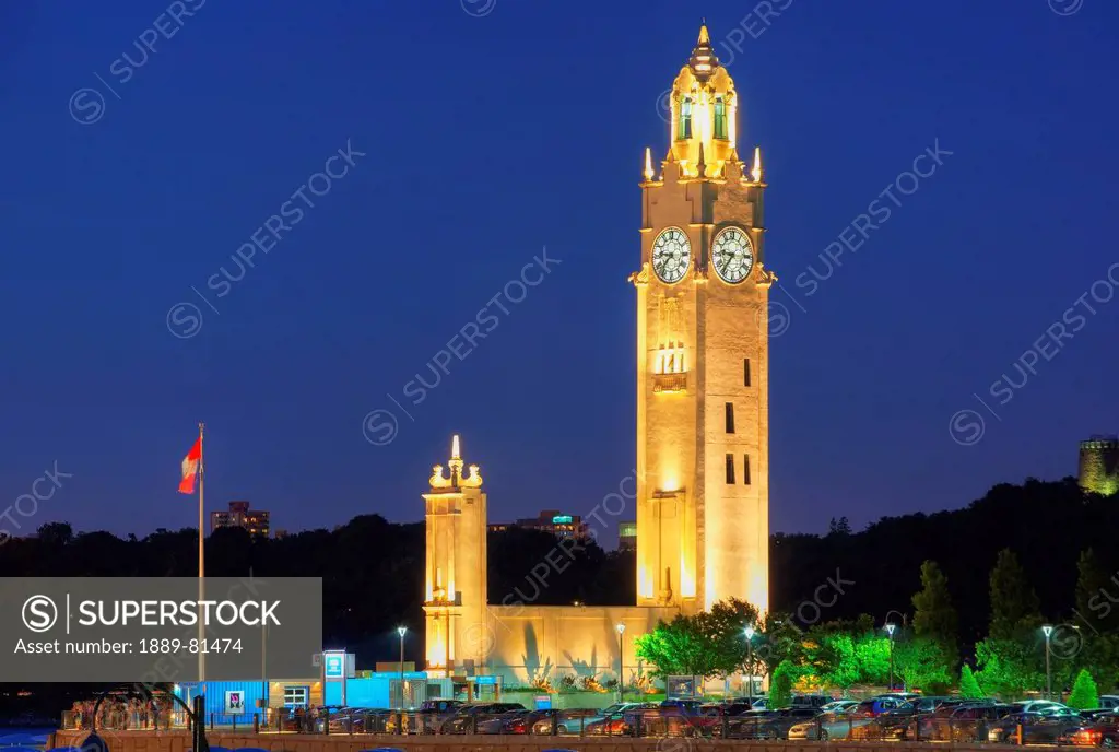 Port of montreal clock tower, built in 1919 _ 1922, montreal quebec canada