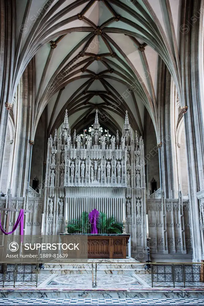 Altar in bristol cathedral, bristol avon england
