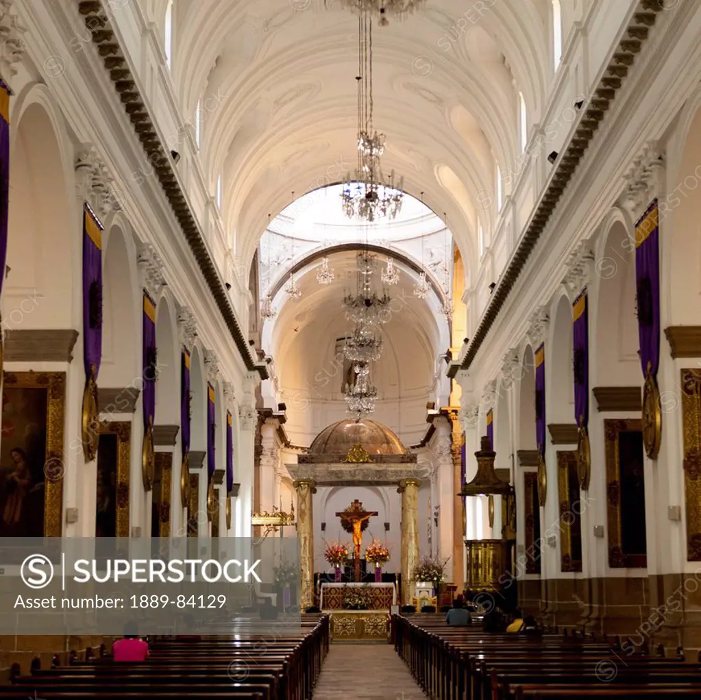 Interior Of The Cathedral Of Guatemala City, Guatemala City Guatemala