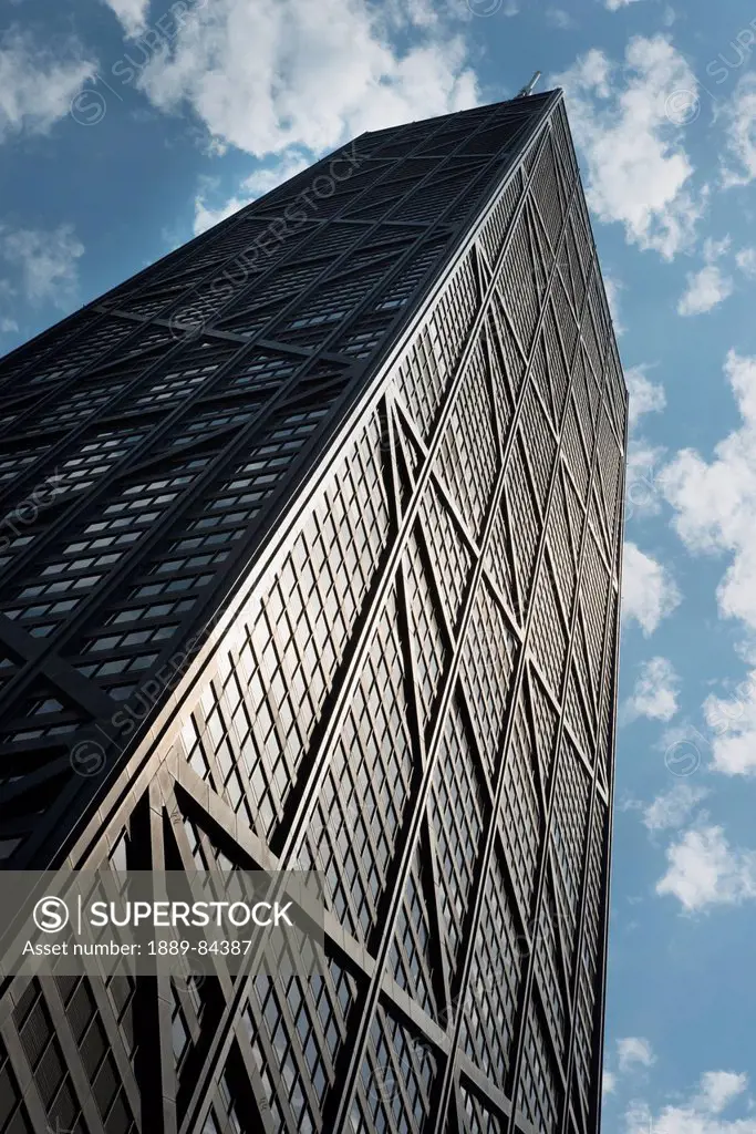Low Angle View Of The John Hancock Centre, Chicago Illinois United States Of America
