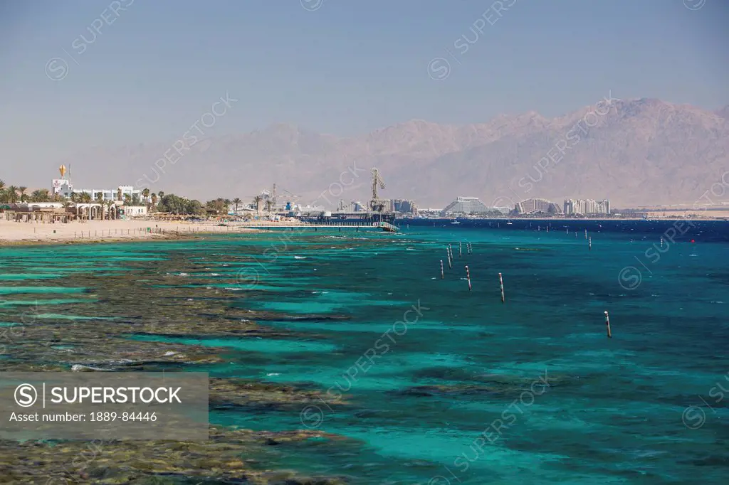 View Along The Coast In The Golf Of Aqaba, Israel