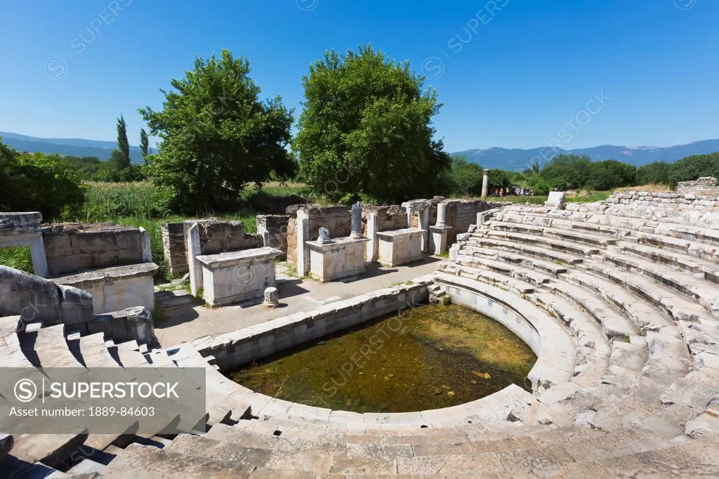 Ruins of aphrodisias the intimate ten_tiered odeon, aydin province turkey