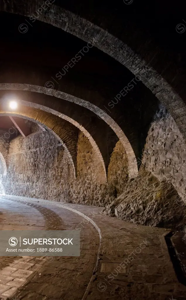 Mexico, Guanajuato State, Subterranean Roadway Tunnel; Guanajuato