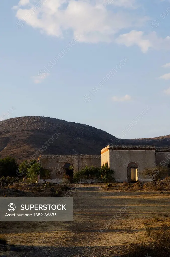 Mexico, Guatajuato, Ruins Of Old Mine; Pozos
