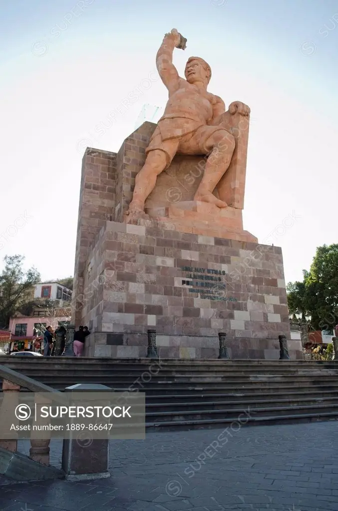 Mexico, Guanajuato, Statue Of Pipila; Guanajuato