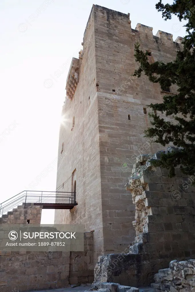 Cyprus, Stone Tower Of Kolossi Castle; Kolossi