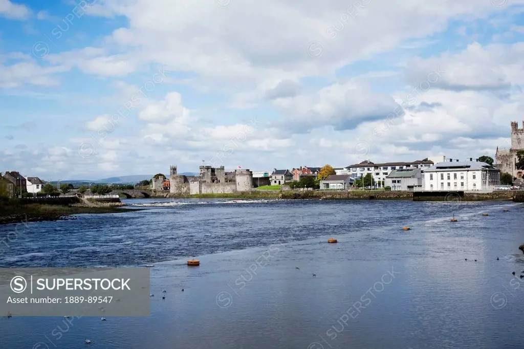 Buildings along the river shannon;Limerick county limerick ireland