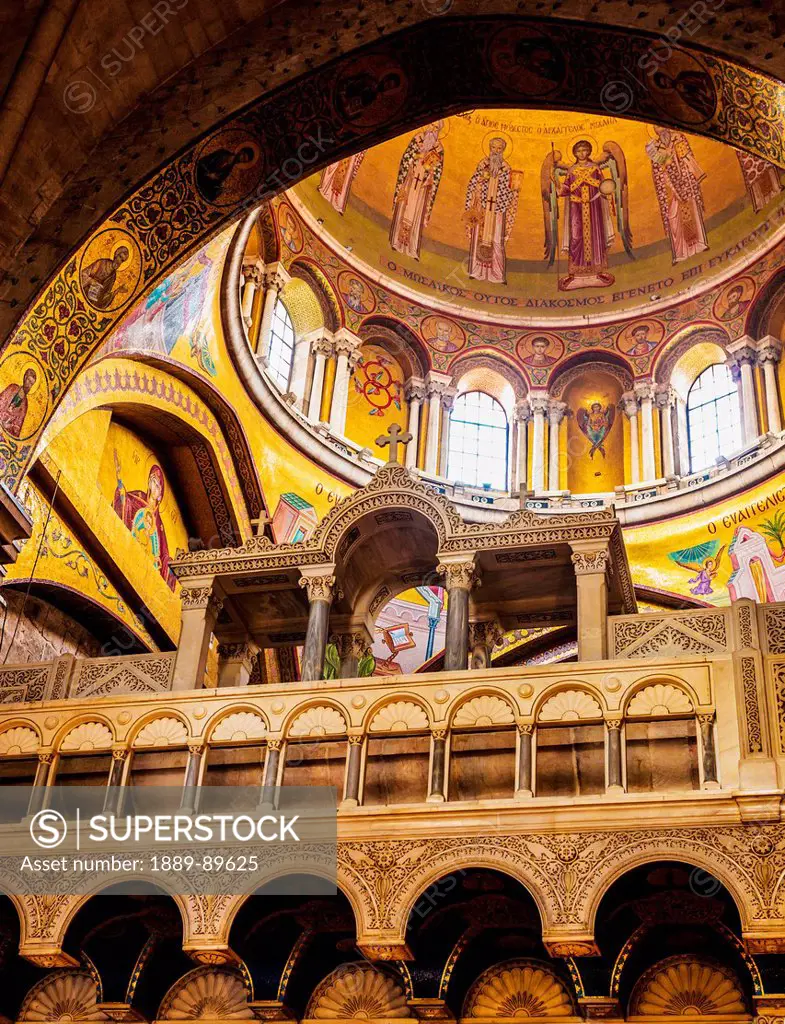 Interior of Church of Holy Sepulchre; Jerusalem, Israel