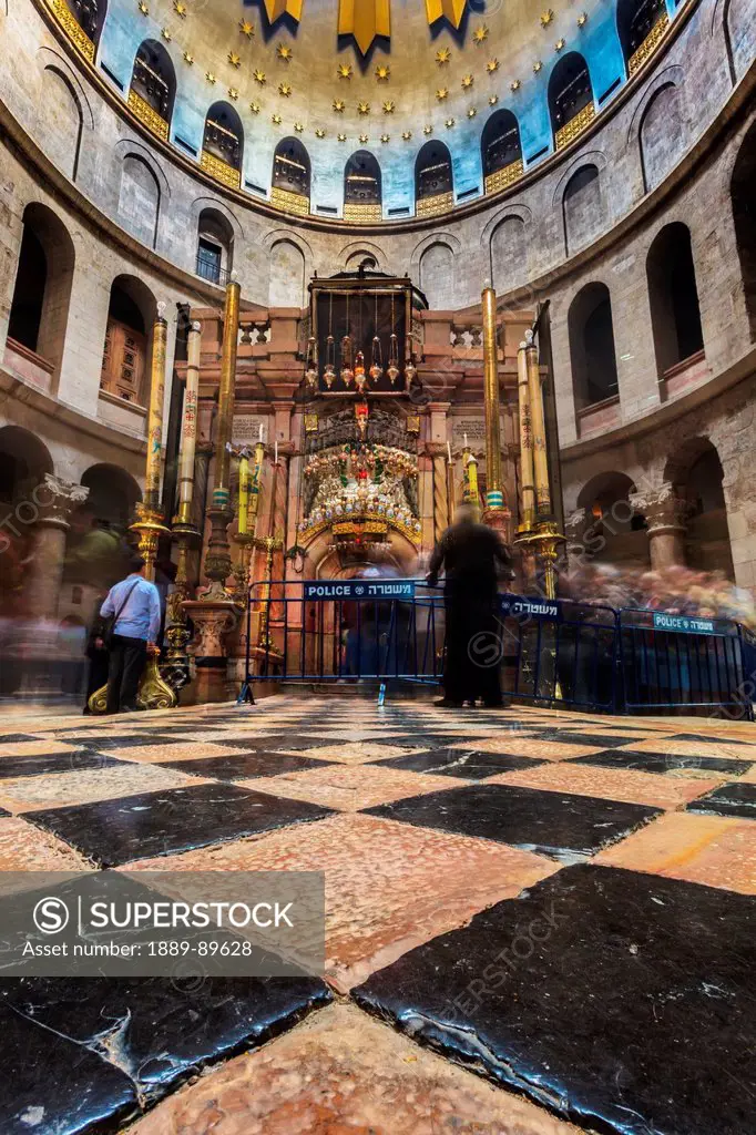 Interior of Church of Holy Sepulchre; Jerusalem, Israel