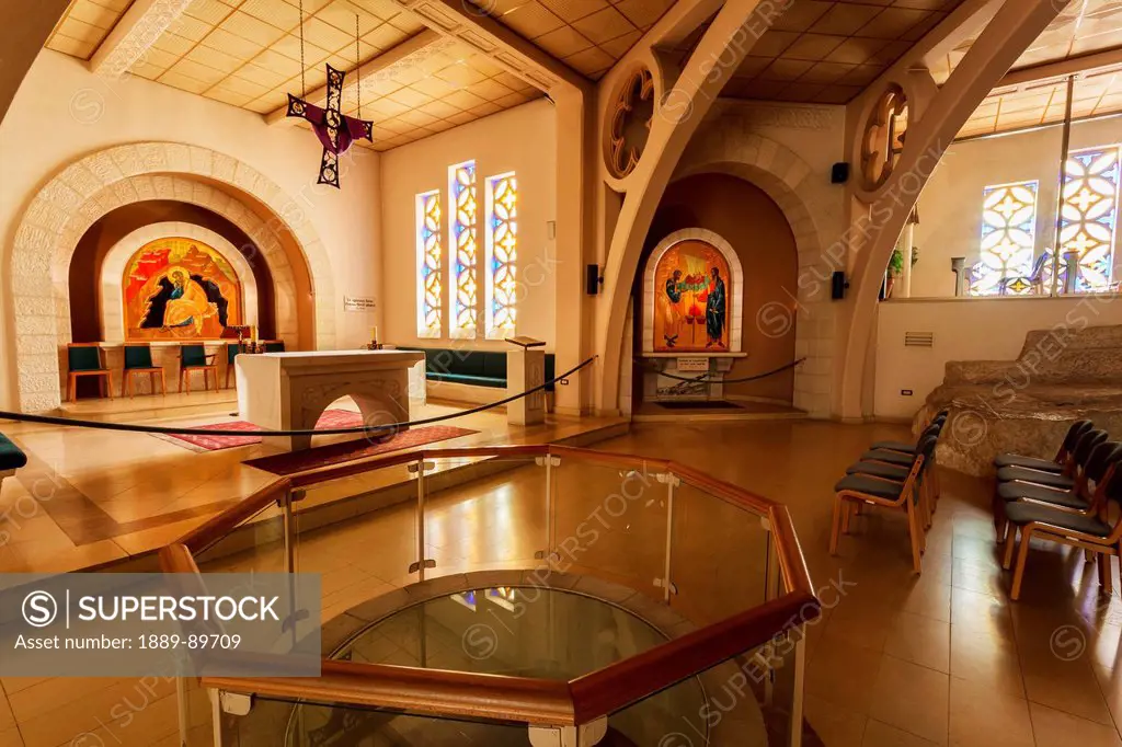 Interior of Church of St Peter; Gallicantu, Israel