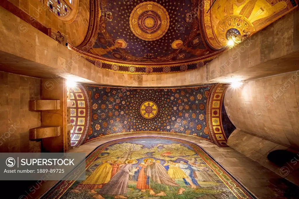 Interior of Church of All Nations, alternative name Basilica of Agony; Mount Of Olives, Jerusalem, Israel