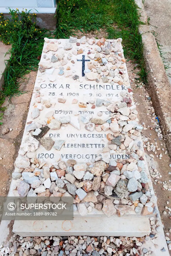 Grave of Oskar Schindler; Jerusalem, Israel