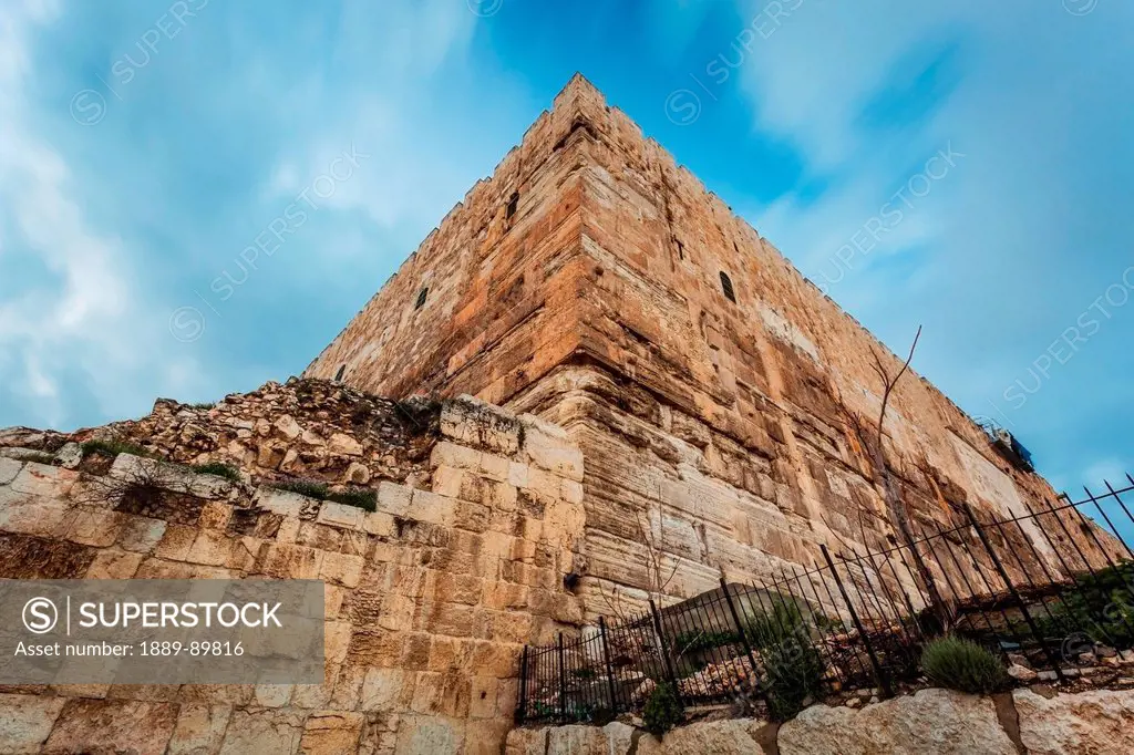 Low angle view of temple; Jerusalem, Israel