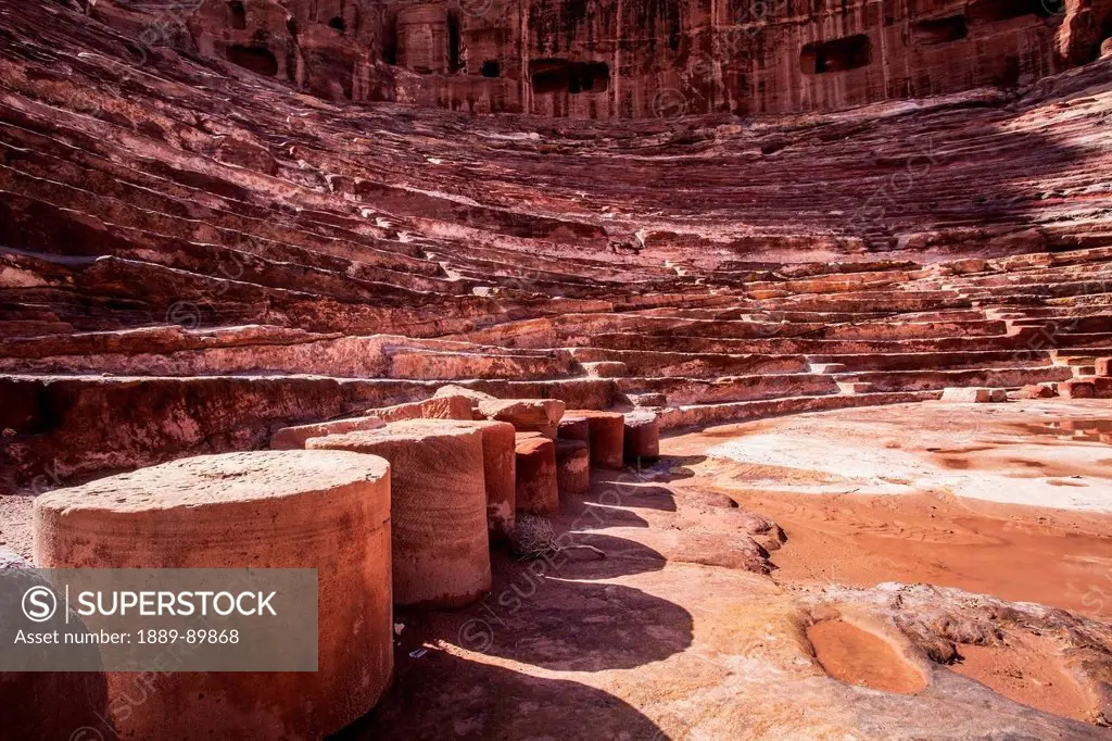 Ancient theatre; Petra, Jordan