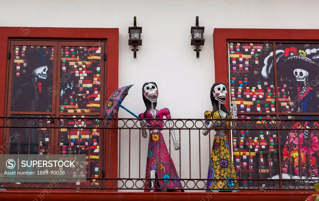 Symbolic decorations for Day of the Dead; Puerto Vallarta, Mexico