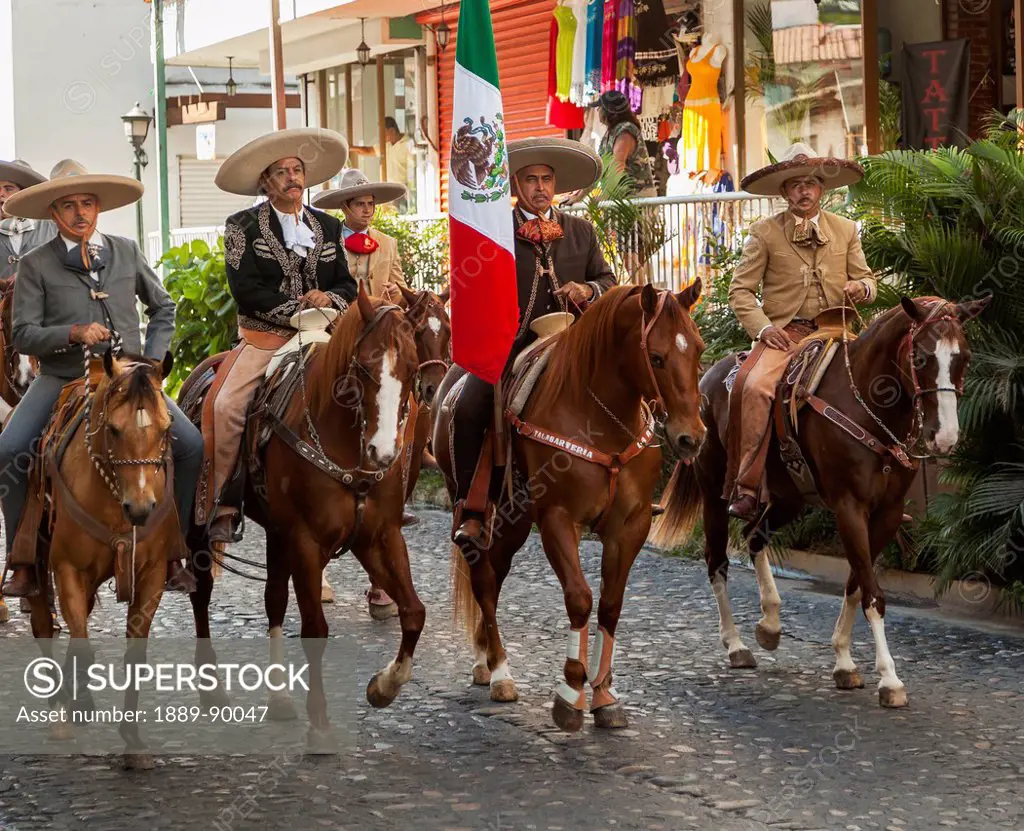 Mexican rodeo and parade; Puerto Vallarta, Mexico