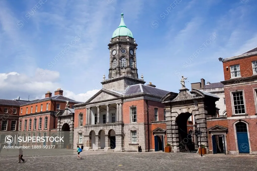 Upper yard and bedford tower of dublin castle;Dublin city county dublin ireland