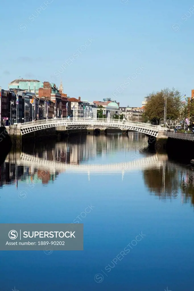 A bridge over the river liffey;Dublin city county dublin ireland