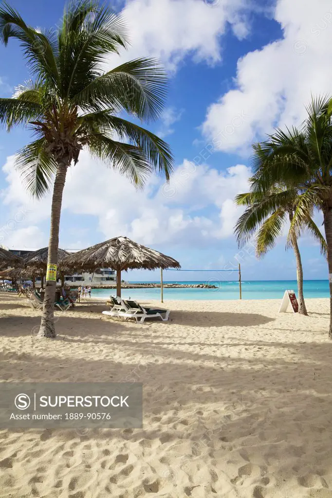 Beach volleyball court; Simpson Bay, St. Martin, French West Indies