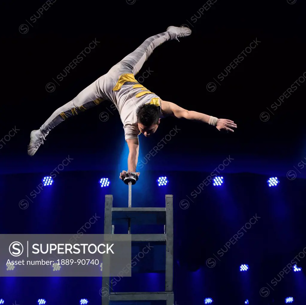Chinese acrobatics show; Beijing, China