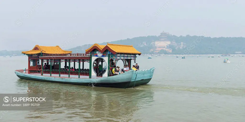 A boat in Kunming Lake, Summer Palace; Beijing, China